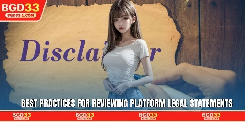 Best practices for reviewing platform legal statements