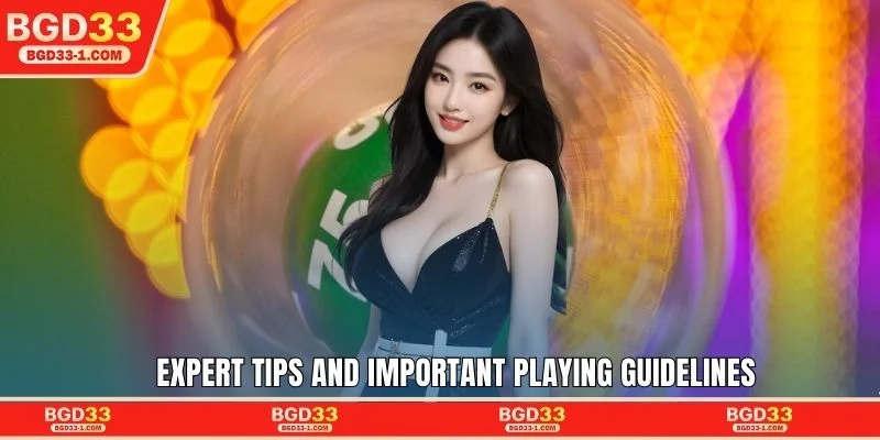 Expert tips and important playing guidelines