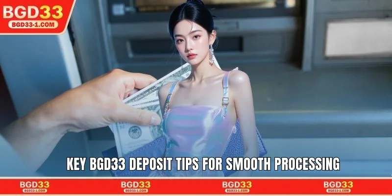 Key BGD33 deposit tips for smooth processing
